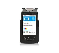 JFGIkLFD Kit de Recharge de Cartouches d'encre compatibles, Compatible avec PG560 CL561, TS7450, TS7451, TS5350, TS5351, TS5352, TS5353(CL-561 Color)