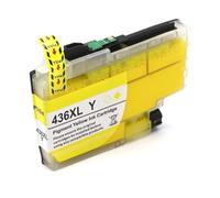 JFGIkLFD Océanie LC436 LC436XL Cartouche d'encre Compatible Compatible avec MFC-J4340DW J4440DW J4540DW J5855DW J5955DW J6555DW J6955DW J6957DW(LC436XL-Y)