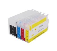 JFGIkLFD Plavetink - Cartouches d'encre de Recharge 4 Couleurs, compatibles avec 711 XL Hp711, avec Puce Arc, Compatible avec imprimantes Designjet T120 T520