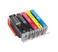 JFGIkLFD Recharge de Cartouche d'encre Compatible PGI 150 CLI 151, Compatible avec imprimantes MG5410 MG5510 MG5610 MG6410 MG6610 IP7210 MX721 IX6810 avec Puce(5COLOR)