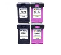 JFGIkLFD Remplacement de Cartouche d'encre Compatible Compatible avec Les modèles 901 XL J4580 J4550 J4540 J4680 J4524 J4535 J4585 J4624 Compatible avec 901(2BLACK 2COLOR)