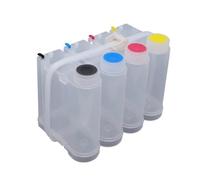 JFGIkLFD Réservoir d'alimentation en Encre Ciss, 500ML par Couleur, Compatible avec Les imprimantes Grand Format, Outil de Recharge de Tubes, DIY