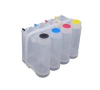 JFGIkLFD Réservoir d'alimentation en Encre CISS Couleur 500ML, Compatible avec Les imprimantes Grand Format, Comprend Un Outil de Recharge de Tube
