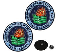 JFJXLM Lot de 2 épingles à feu amusantes en émail pour le travail - Épingles fantaisie pour sac à dos - Accessoires pour sacs, chapeaux, vêtements