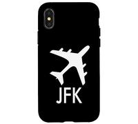 JFK Airport Code Étiquette à Bagages New York City USA Coque pour iPhone X/XS