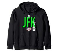 JFK Airport Étiquette pour Sac New York USA Sweat à Capuche