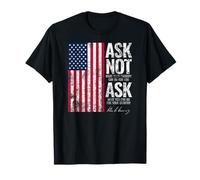 JFK John F. Kennedy Impression vieillie « Ask Not Quote » T-Shirt