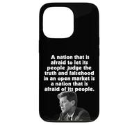 JFK Nation Peur de Laisser Les Gens Juger la vérité craint Les Gens Coque pour iPhone 13 Pro
