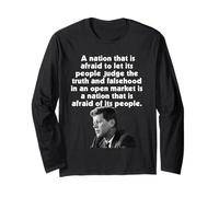 JFK Nation Peur de Laisser Les Gens Juger la vérité craint Les Gens Manche Longue