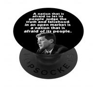 JFK Nation Peur de Laisser Les Gens Juger la vérité craint Les Gens PopSockets PopGrip Adhésif