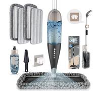JFKJG-Balai pulvérisateur pour nettoyage des sols avec 4 tampons lavables en microfibre humide et sec avec flacon rechargeable de 800 ml pour la maison, la cuisine, le parquet, le stratifié, les carr