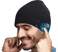JFKJG-Cadeau Homme Original Bonnet Bluetooth - Idee Cadeau Homme Noel Anniversaire Hiver Musique Bonnet Connecter Ecouteur Bluetooth, Idées Cadeau Ado Garçon Cadeaux Adolescents Hommes Papa Noel Orig