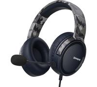 JFKJG-Casque Gaming pour PS5 PC PS4, Casque Gamer pour Transducteurs 50mm Micro Anti-Bruit Compatible avec Switch Xbox Series X & S - Camouflage