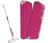 JFKJG-MySimaa Pack de 2 de Têtes pour Balai Serpillère, Têtes de Rechange Serpillière 2 en 1 en Microfibres Humide et Sec, Tampons Réutilisable, Têtes Remplacement Serpillere, Recharge Balais Nettoye
