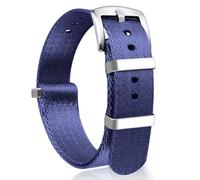 JFMANMSDS Bracelets de montre en nylon OTAN G10 Premium Ballistic Multicolore Bracelets de montre de rechange, taille 18 mm 20 mm 22 mm 24 mm, avec boucle en acier inoxydable argenté pour hommes et