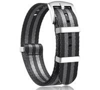 JFMANMSDS Bracelets de montre en nylon OTAN G10 Premium Ballistic Multicolore Bracelets de montre de rechange, taille 18 mm 20 mm 22 mm 24 mm, avec boucle en acier inoxydable argenté pour hommes et