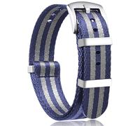 JFMANMSDS Bracelets de montre NATO en nylon de qualité G10 Premium Ballistic Multicolore, Bracelets de montre de rechange, Tailles 18 mm 20 mm 22 mm 24 mm, avec boucle en acier inoxydable argenté pour