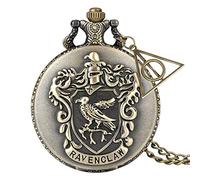 JFNHUTL Montres École Quartz Montre de Poche Analogique Rétro Collier Pendentif Chaîne Femmes Hommes Horloge Cadeaux