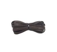 JFNKLFG 4 paires de lacets plats cirés en cuir chaussures décontractées imperméables unisexe bottes lacet pour Sneakers(Brown,180 cm)
