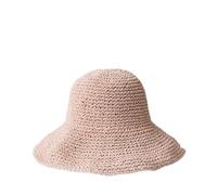 JFNKLFG Chapeau de Paille Pliable d'été for Femmes, Protection Solaire, Chapeau Plage Vacances pour Plage Voyage(Pink)
