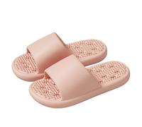 JFNKLFG Claquettes de massage creuses à séchage rapide, chaussures maison douces et légères, antidérapantes Pour la salle de bain ou l'intérieur(Pink,36-37)