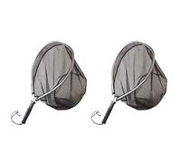 JFNKLFG Epuisette Peche Filet de pêche à la Mouche Pliable, avec poignée en Caoutchouc antidérapante, for l'extérieur, Grande Maille for Attraper du Poisson, 1/2 pièces pour Eau Douce Ou Salée(2pcs)