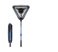 JFNKLFG Epuisette Peche Filet de pêche Pliable 90cm avec poignée télescopique en Alliage d'aluminium, Pelle d'atterrissage Portable, matériel Plein air pour Eau Douce Ou Salée(Sky Blue)