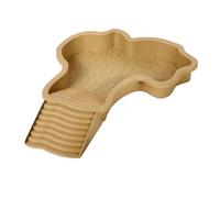 JFNKLFG Piscine d'eau en Plastique for Tortues, Design paysager, Grand Bain décoratif avec échelle, Baignoire, Habitat for Reptiles pour l'élevage et Le Bien-être des Reptiles(A-Yellow)