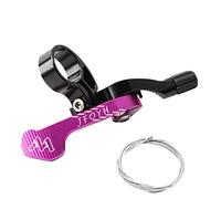 JFOYH Leviers à distance pour tige de selle Vario - Kit de leviers de direction pour VTT Dropper Post pour pose de traction interne et externe, aluminium CNC, compatible guidon de 22,2 mm