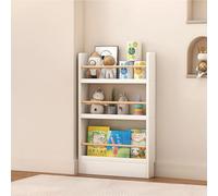 JFOZDM 3/4/5/6 Étagères Bibliothèque Murale, Gain de Place/Antidumping, Meuble de Rangement pour Chambre d'Enfant, Salon, Chambre, Bureau