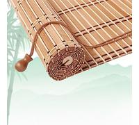 JFOZDM Store Bambou Exterieur, Rideau Bambou Exterieur, Store Enrouleur Bambou, Filtre de lumière/Protection de la Vie privée, Stores Bambou pour Jardin de Cour/Balcon/Terrasse/Lieux Extérieurs