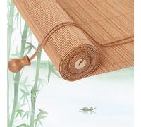 JFOZDM Store Bambou Exterieur, Rideau Bambou Exterieur, Store Enrouleur Bambou, Filtre de lumière/Protection de la Vie privée, Stores Bambou pour Jardin de Cour/Balcon/Terrasse/Lieux Extérieurs