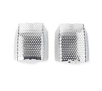 jfqm 2 pièces 42054-05 Couvercle d'inserts d'étrier Avant de Moto adapté for Harley v-Rod Muscle VRSCF Touring 2008-2019 Acier Inoxydable chromé