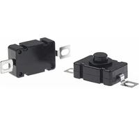 JFQOWCMP Commutateurs Micro-Interrupteur 100PCS / LOT 18 * 12MM KAN Lampe de Poche Commutateur 1.5A 250VAC Autobloquant Patch Type Bouton-Poussoir 2P-on-Off Petits commutateurs KAN-28