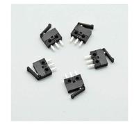JFQOWCMP Micro commutateurs 5 pièces/lot Noir Petit/Micro Interrupteur Interrupteur de caméra réinitialiser détection Limite de Course Miniature 3 Pieds poignée de Pied Droit Mini