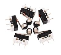 JFQOWCMP Micro-interrupteurs de Fin de Course, 5 pièces, 1A, 125V AC, Micro-Interrupteur 12x6x6mm, Bras de Levier à Rouleau Miniature, sous-Micro-Interrupteur SPDT