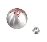 JFRKGMU Pour Civic Pour City,FD2,FN2,EP3,Type R,DC2,DC5,AP1,AP2,S2000,F20C. Pommeau Levier Vitesses Sphérique Aluminium 5/6 Filetage M10*1,5 Pommeau Levier Vitesse Avec Soufflet(5speed Silver)