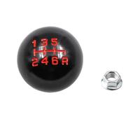 JFRKGMU Pour Civic Pour City,FD2,FN2,EP3,Type R,DC2,DC5,AP1,AP2,S2000,F20C. Pommeau Levier Vitesses Sphérique Aluminium 5/6 Filetage M10*1,5 Pommeau Levier Vitesse Avec Soufflet(6speed Black)