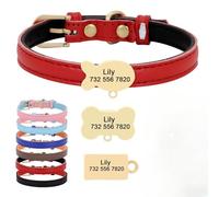 jfs Collier personnalisé pour chat - Collier personnalisé pour chat - Collier pour chien avec nom - Collier pour chien errant (S)