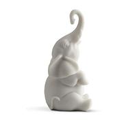JFSM INC. Éléphant Porte-Bonheur de 4 po avec Statue de Tronc surélevé