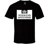 JFtees Weekend Offender Prison T Shirt Black Manches Courtes(X-Large)