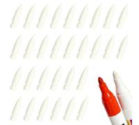 JFTNAKY 30PCS Embouts de Rechange pour Feutre Acrylique, Pointe Fine en Nylon Douce, Rechange Souples pour Marqueurs Acryliques, Mines Souples et Résistantes pour Art, DIY et Écriture (30)