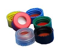 JG Finneran 5395-09F Finneran R.A.M. Bouchon fileté à vis et septa en PTFE/silicone, noir, taille du capuchon 9 mm (boîte de 1000)