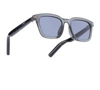 JG Lunettes Connectées - Bluetooth 5.3, Haut-Parleurs Intégrés et Verres Solaires Anti-UV - Monture Noire et Branches Noires Translucides