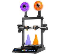 JG MAKER Grande Imprimante 3D Double Extrudeuse, Imprimante 3D Idex Artist-D Pro, Mise à Nivellement Automatique TMC2209 Pilote Ultra-Silencieux Guide Linéaire,98% Préinstallé 300 x 300 x 340 mm