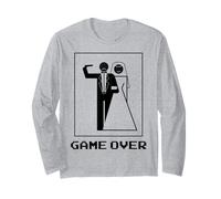 JGA Mariage Marié Drôle Game Over Manche Longue