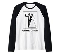 JGA Mariage Marié Drôle Game Over Manche Raglan