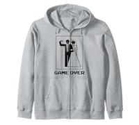JGA Mariage Marié Drôle Game Over Sweat à Capuche