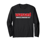 JGA Polterei Wasted GTA T-Shirt pour Enterrement de Vie de garçon Manche Longue