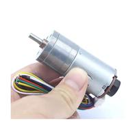 JGA25-370 DC deceleration electronic starter with encoder speed measuring code disc strong moment 6V 12V 24V IINKUEYK(130 RPM,24V)